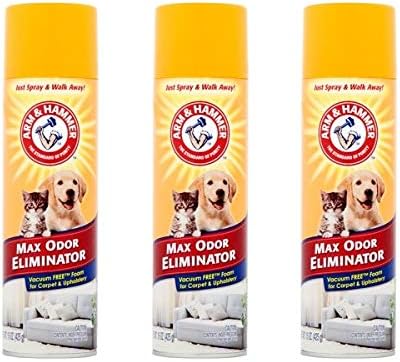 Arm & Hammer Max Odor Eliminator Vacuum Free Foam for Carpet and Upholstery